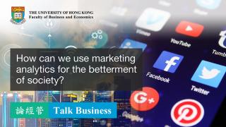 Use marketing analytics for the betterment of society
