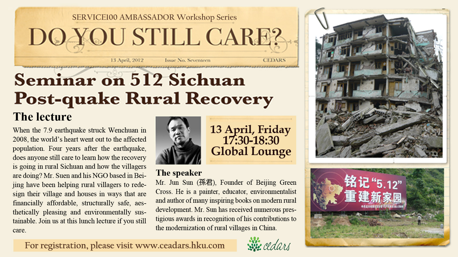 Lecture on 512 Sichuan Post-quake Recovery 