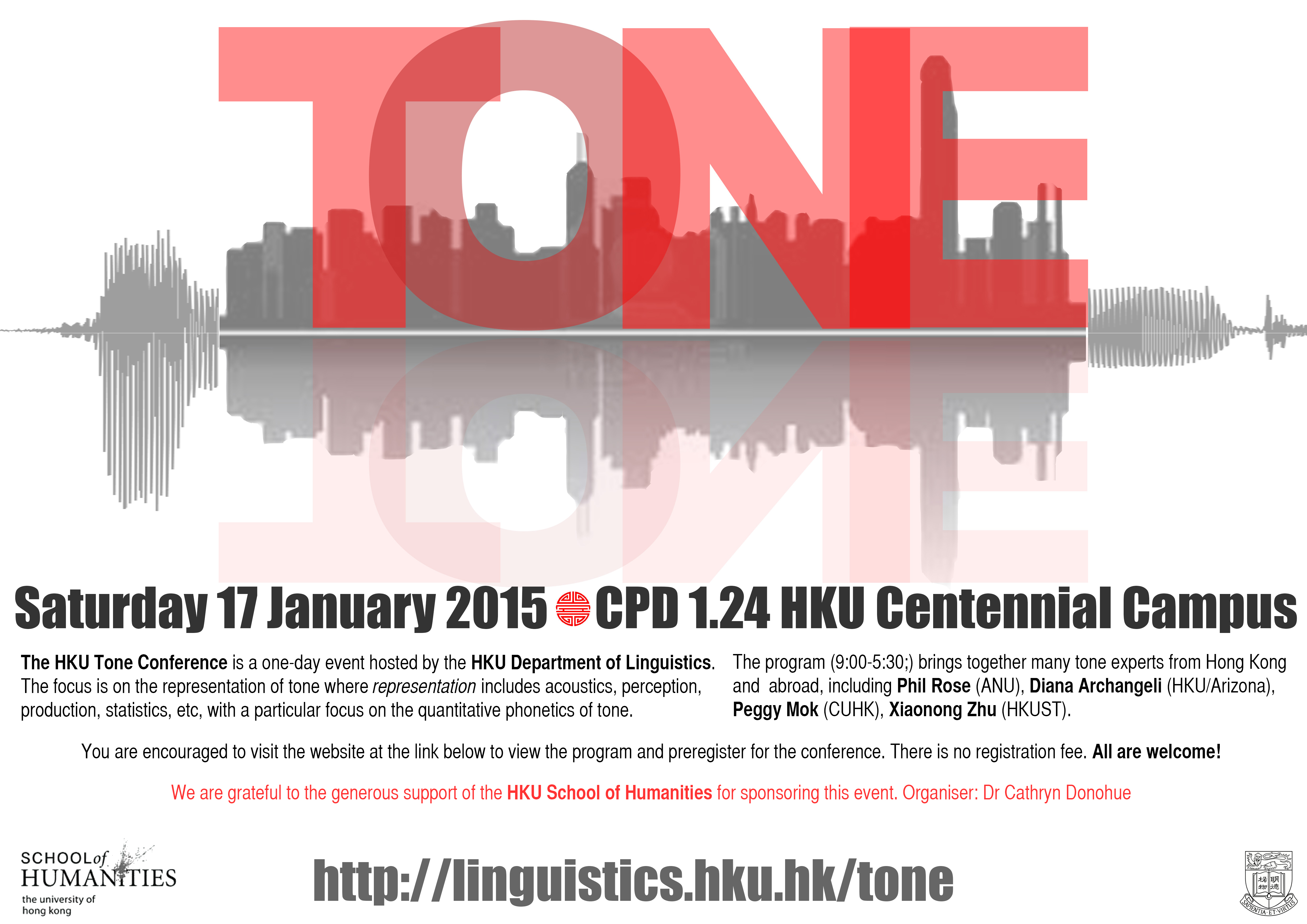 HKU Tone Conference - Saturday 17/1/15