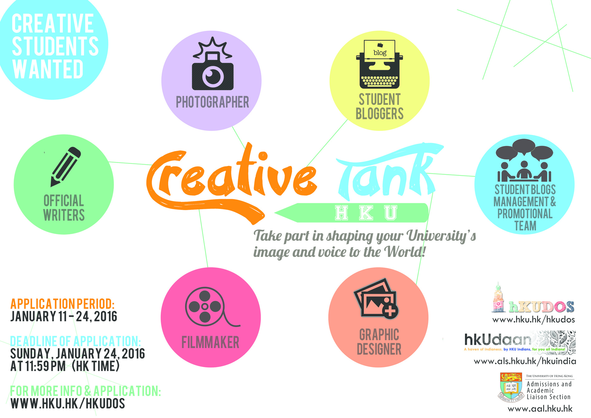 Creative Students Wanted: Join HKU Creative Tank