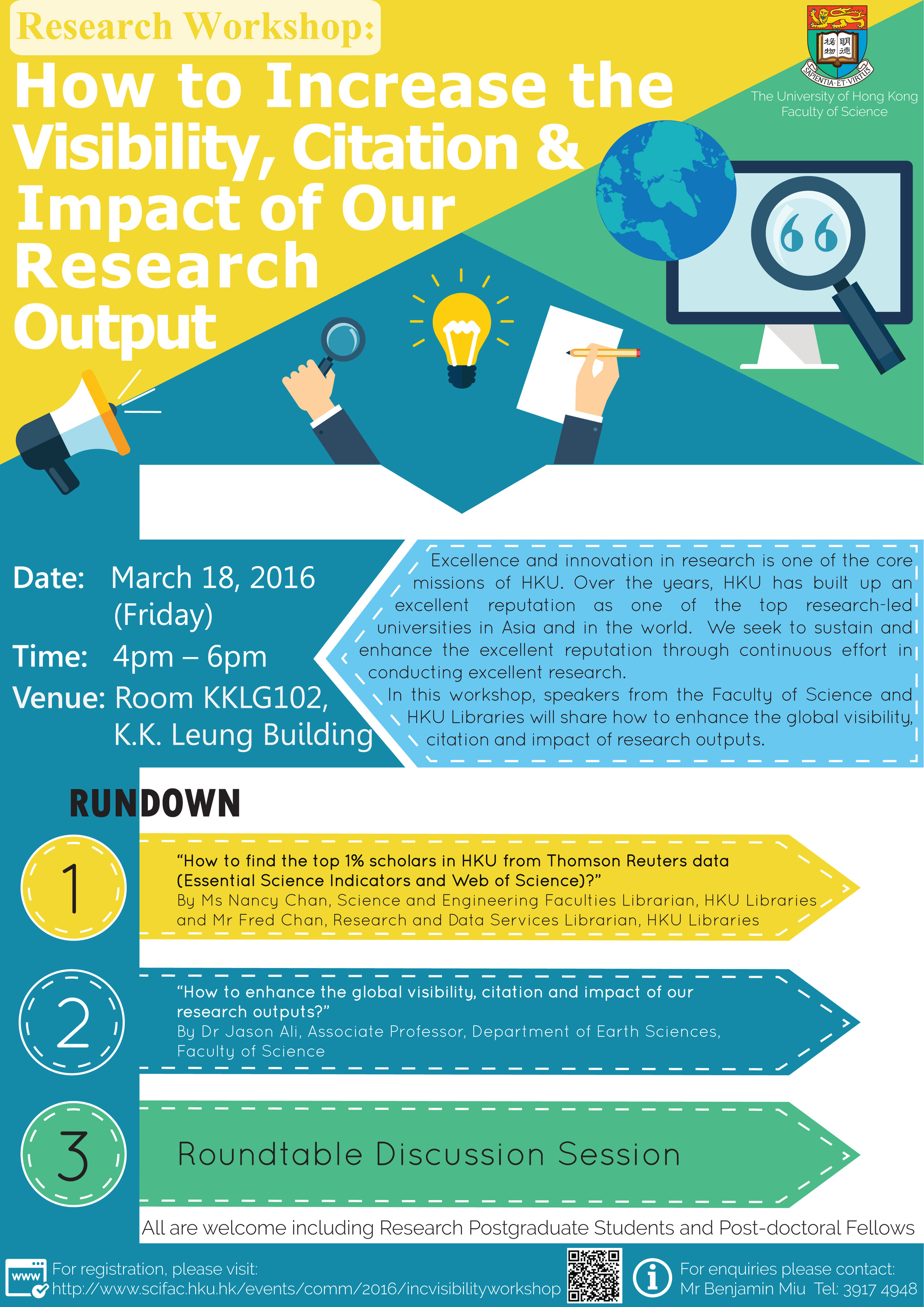 Research Workshop: How to Increase the Visibility, Citation and Impact of Our Research Outputs