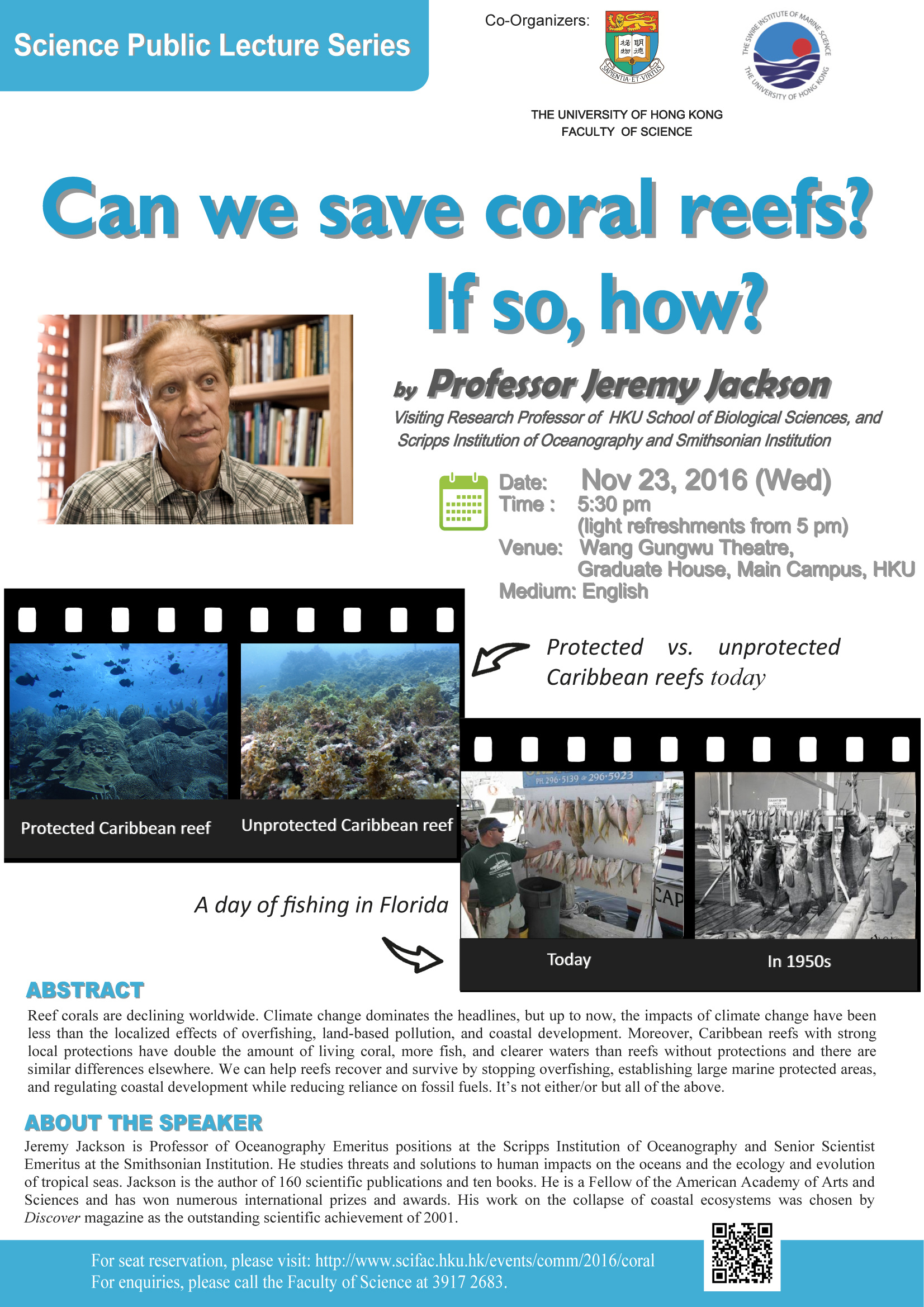Public Lecture 'Can we save coral reefs? If so, how?'