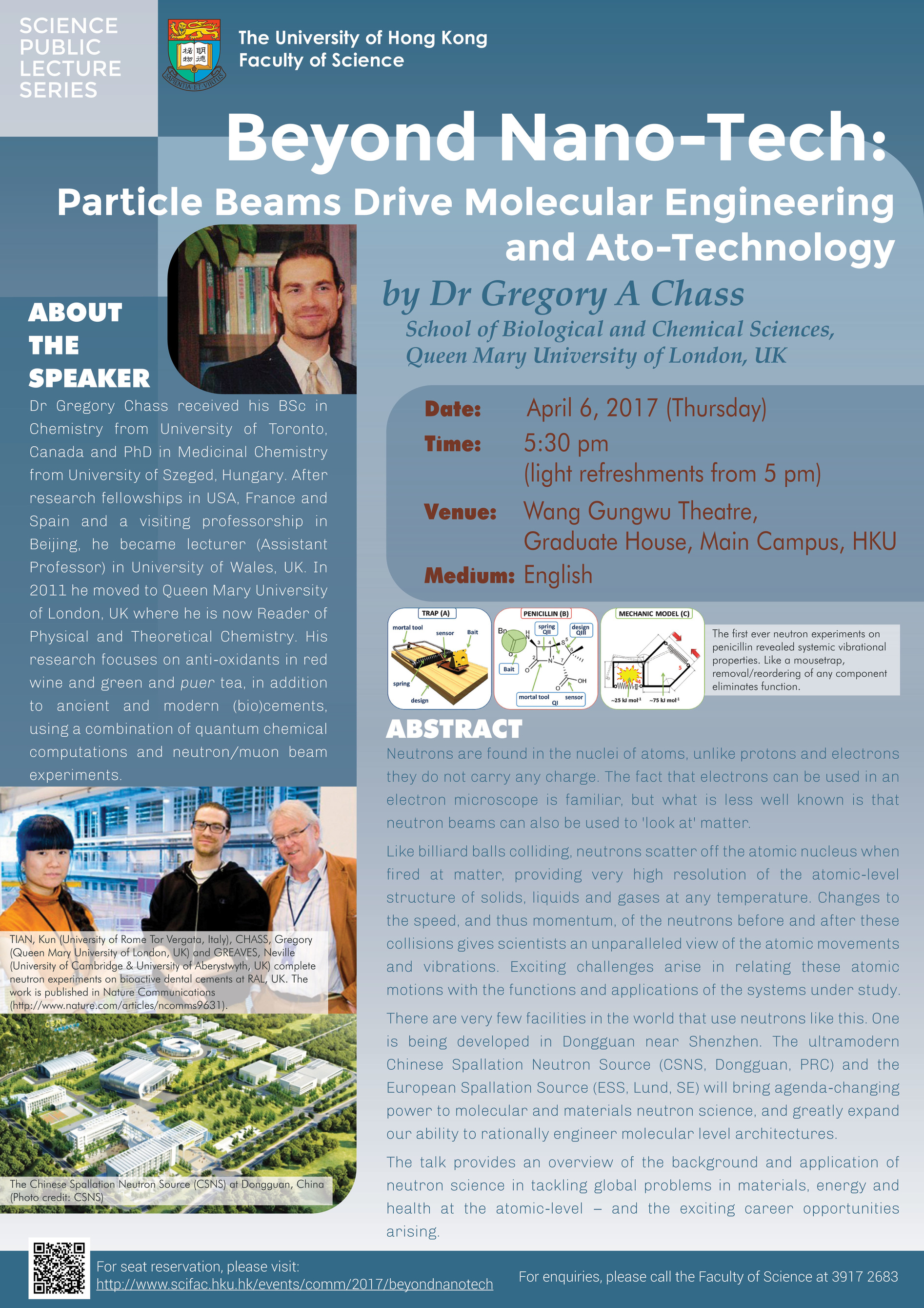 Public Lecture: Beyond Nano-Tech: Particle Beams Drive Molecular Engineering and Ato-Technology