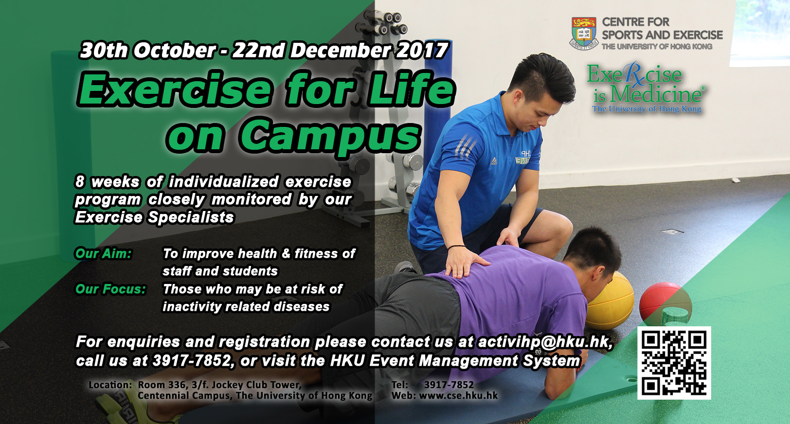 Exercise for Life on Campus Programme