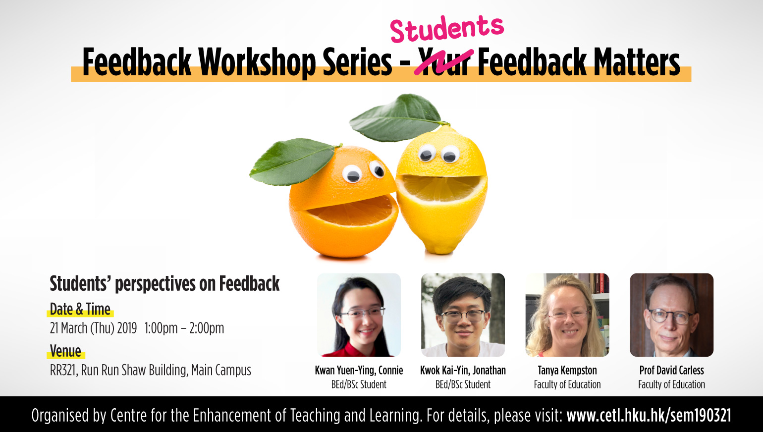 Feedback Workshop Series – Students Feedback Matters