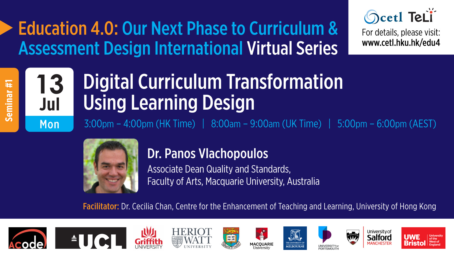 Seminar 1: Digital Curriculum Transformation using Learning Design