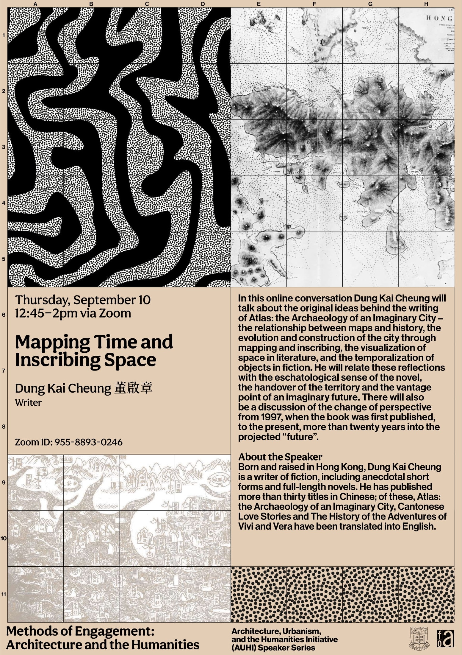 'Mapping Time and Inscribing Space' by Dung Kai Cheung, Discussion Series, AUHI | 10 September | 12:45-2pm