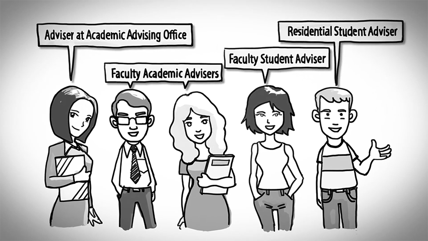 student advisor cartoon